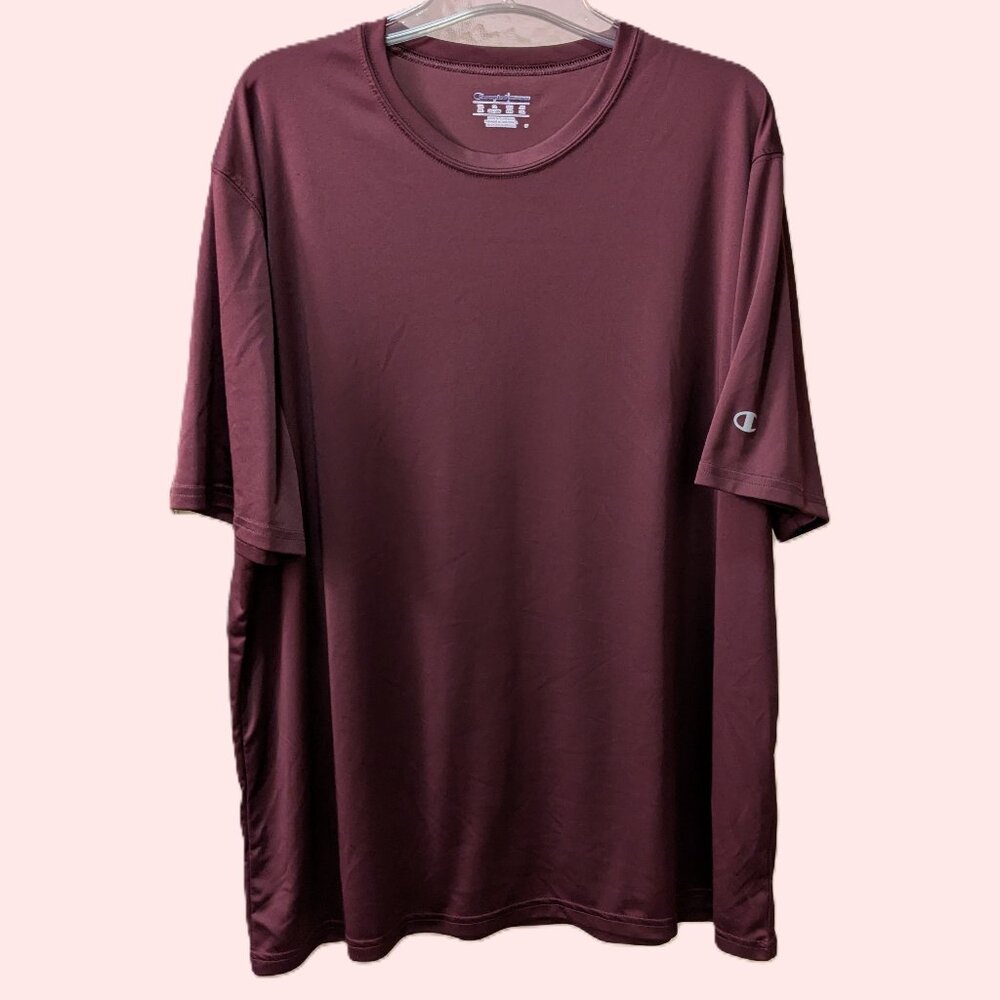 Men's Maroon Champion Performance Tee, 2XL